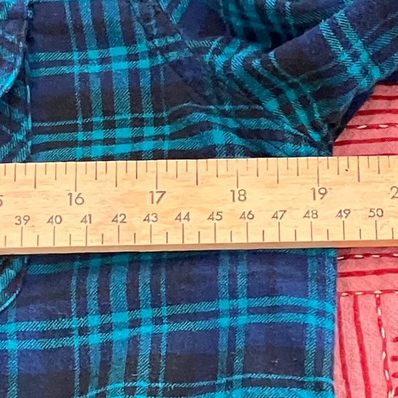 Windriver Women's small Plaid Button Down Shirt - Teal and purple - Picture 4 of 13